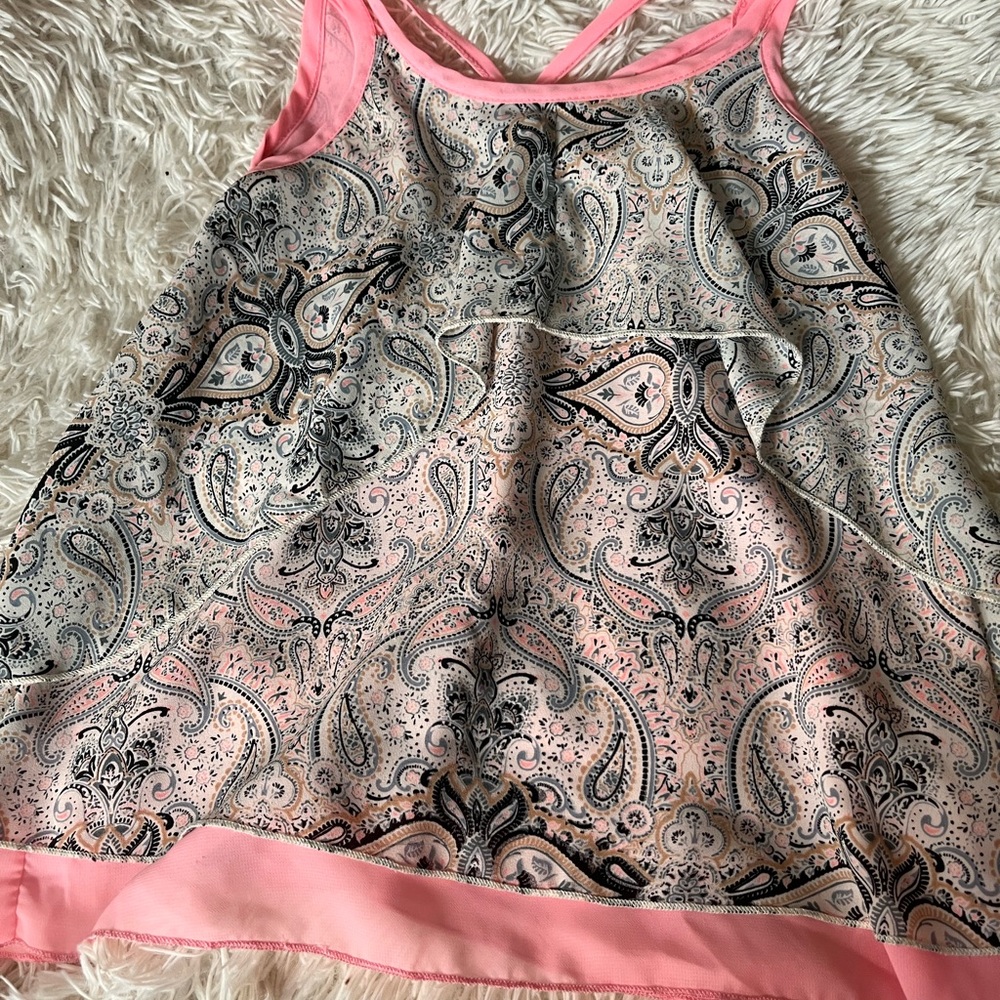 Kiddo by Katie white and pink kids top